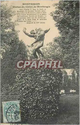 Cartes postales Montargis Statue du Chien de Montargis