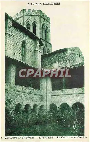Cartes postales L'Ariege Environs de St Girons St Lizier Le Cloitre et le Clocher