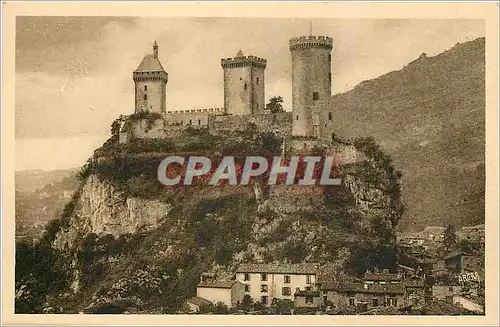 Ansichtskarte AK Vallee de l'Ariege Le Chateau de Foix