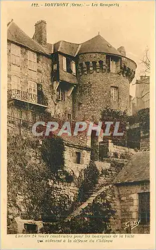 Cartes postales Domfront Orne Les Remparts