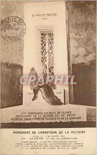 Cartes postales Monument du Carrefour de la Victoire