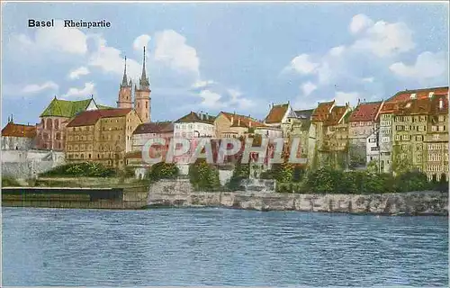Cartes postales Basel Rheinpartie