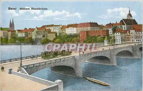Cartes postales Basel Mittlere Rheinbrucke