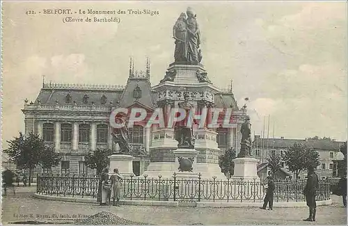 Cartes postales Belfort Le Monument des Trois Sieges