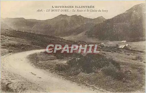 Ansichtskarte AK Le Mont Dore La Route et la Chaine du Sancy