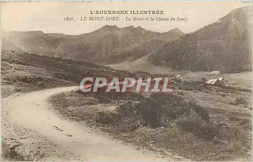 Ansichtskarte AK Le Mont Dore La Route et la Chaine du Sancy