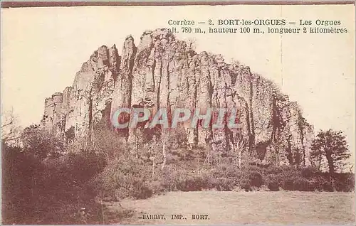 Cartes postales Correze Bort les Orgues Les Orgues