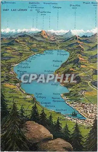 Cartes postales Lac Leman Geneve