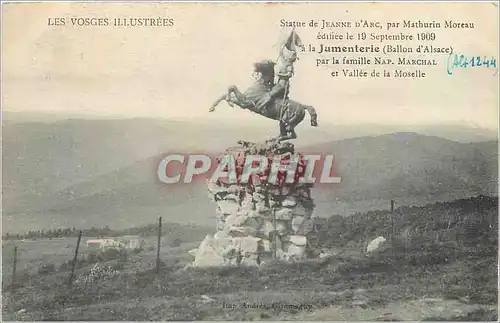 Ansichtskarte AK Les Vosges Statue de Jeanne d'Arc