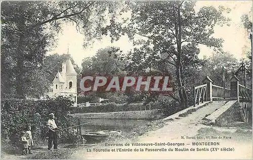 Cartes postales Environs de Villeneuve Saint Georges Montgeron Pecheur Peche