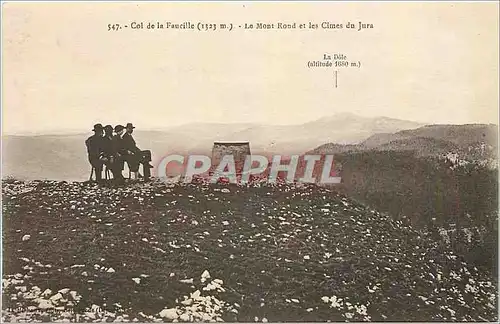 Ansichtskarte AK Col de la Faucille Le Mont Rond et les Cimes du Jura