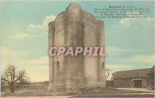 Ansichtskarte AK Houdan S et O Vieux Donjon ayant fait partie du Chateau des anciens Comtes de Montfort