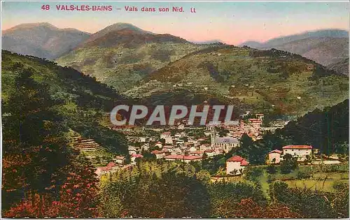 Cartes postales Vals les Bains Vals dans son Nid