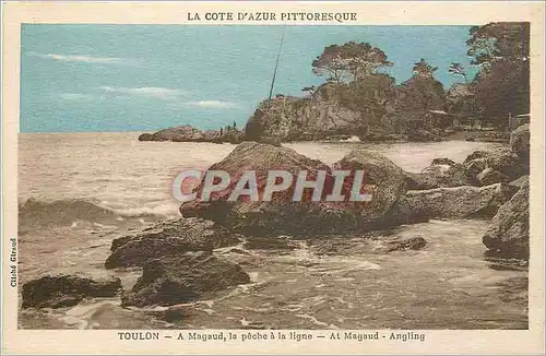 Cartes postales Toulon A Magaud la peche a la ligne