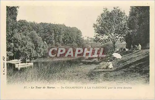 Ansichtskarte AK Le Tour de Marne De Champigny a La Varenne par la rive droite