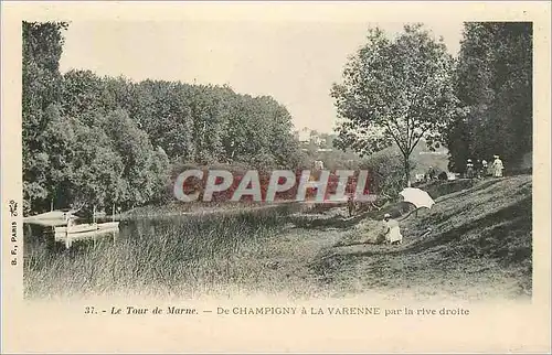 Cartes postales Le Tour de Marne De Champigny a La Varenne par la rive droite