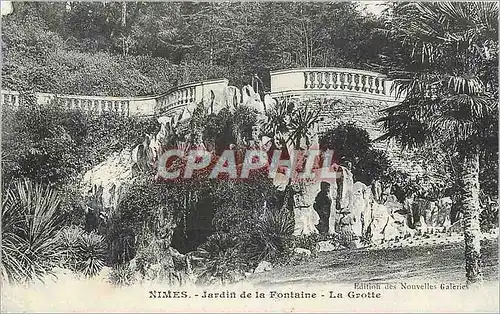 Cartes postales Nimes Jardin de la Fontaine La Grotte