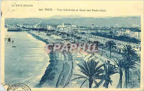 Cartes postales Nice Vue Generale et Quai des Etats Unis