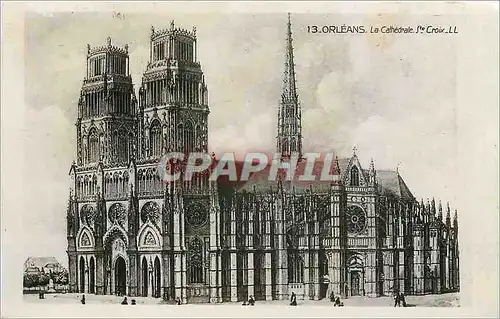 Cartes postales Orleans La Cathedrale Ste Croix
