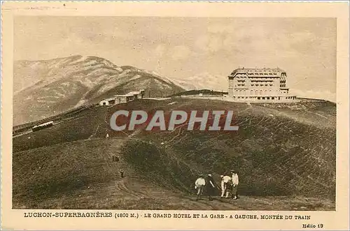 Ansichtskarte AK Luchon Superbagneres Le Grand Hotel et la Gare