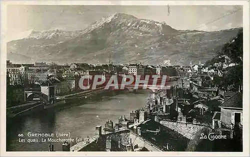 Ansichtskarte AK Grenoble Isere Les Quais La Moucherotte