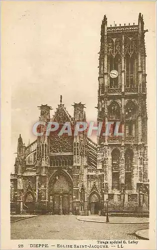 Cartes postales Dieppe Eglise Saint Jacques