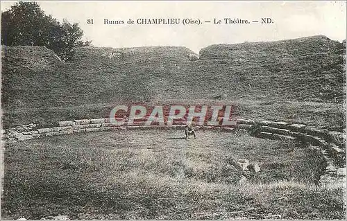 Ansichtskarte AK Ruines de Champlieu Oise Le Theatre