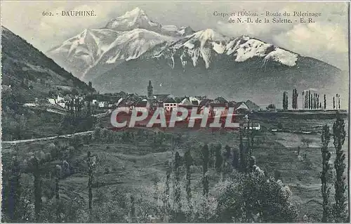 Cartes postales Dauphine Corps et l'Obiou Route du Pelerinage de ND de la Salette