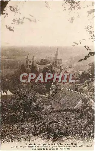 Ansichtskarte AK Morienval Oise L'Eglise cote nord