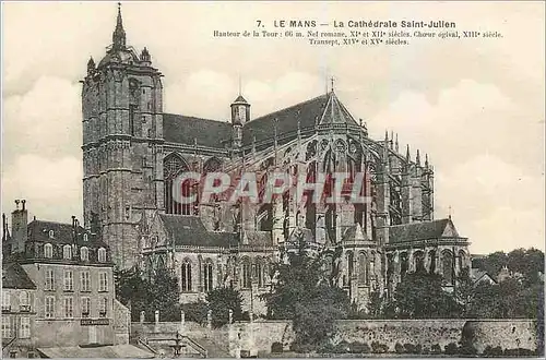 Ansichtskarte AK Le Mans La Cathedrale Saint Julien