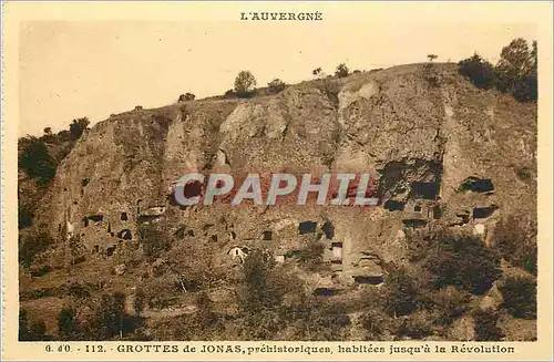 Cartes postales Grottes de Jonas prehistoriques