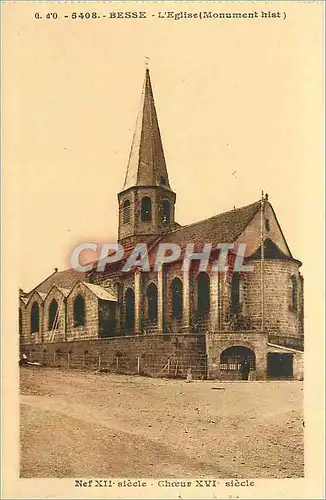 Cartes postales Besse L'Eglise Nef