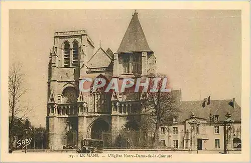 Ansichtskarte AK Le Mans L'Eglise Notre Dame de la Couture