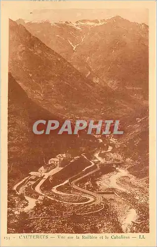 Cartes postales Cauterets Vue sur la Raillere et le Cabaliros