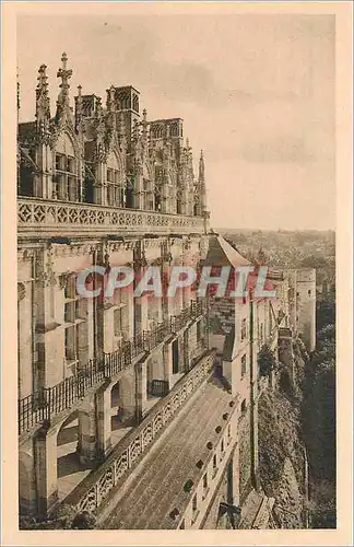 Cartes postales Chateau d'Amboise Facade sur La Loire