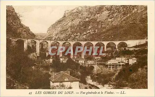 Cartes postales Les Gorges du Loup Vue generale et le Viaduc