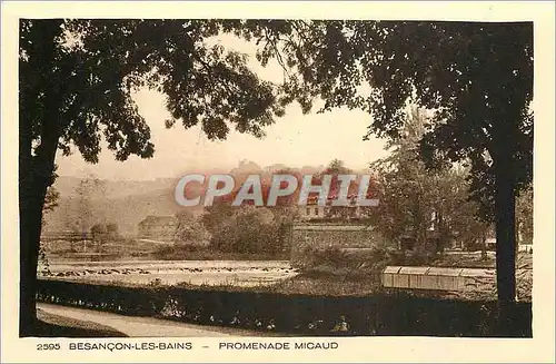 Ansichtskarte AK Besancon les Bains Promenade Micaud