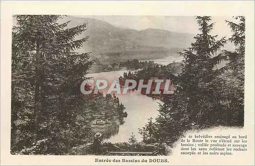 Cartes postales Entree des Bassins du Doubs