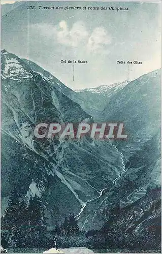 Cartes postales Torrent des glaciers et route des Chapieux