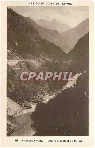 Cartes postales Aigueblanche L'Isere et la Dent de Burgin
