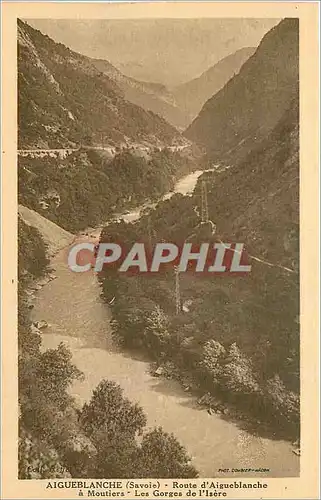 Ansichtskarte AK Aigueblanche Savoie Route d'Aigueblanche a Moutiers