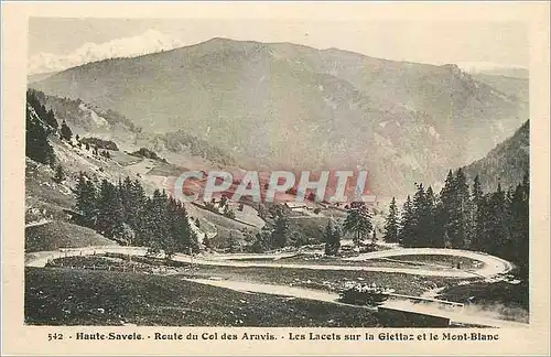 Ansichtskarte AK Haute Savoie Route du Col des Aravis