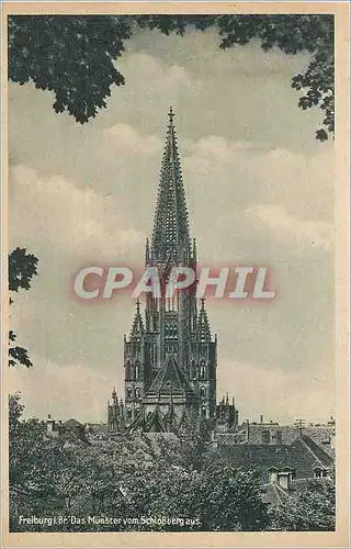 Cartes postales Freiburg Das Munster vom Schlossberg aus