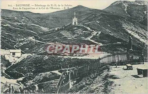 Cartes postales Dauphine Pelerinage de ND de la Salette
