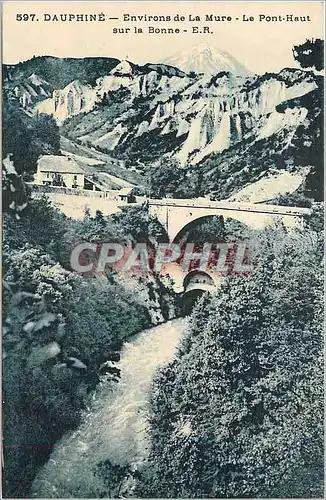 Ansichtskarte AK Dauphine Environs de La Mure Le Pont Haut sur la Bonne