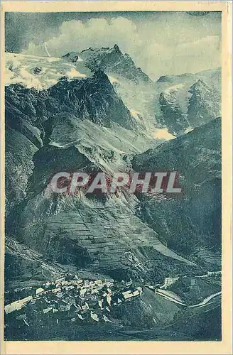 Cartes postales Dauphine La Grave Vue generale et la Meije