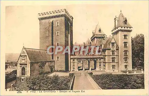 Cartes postales Pau Le Chateau Donjon et Facade Est