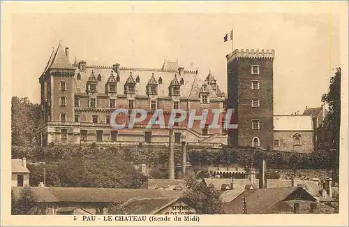 Cartes postales Pau Le Chateau facade du Midi