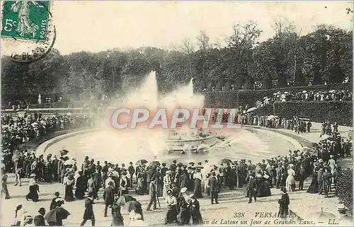 Ansichtskarte AK Versailles Le Bassin de Latone un Jour de Grandes Eaux