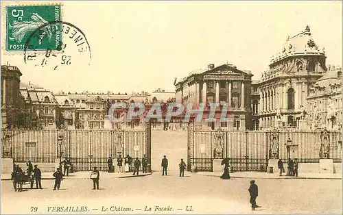 Ansichtskarte AK Versailles Le Chateau La Facade